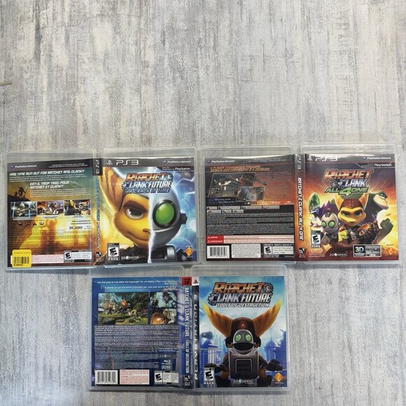 Ratchet & Clank PS3 Lot All 4 One Tools of Destruction Crack In Time CIB VGC - Picture 9 of 12